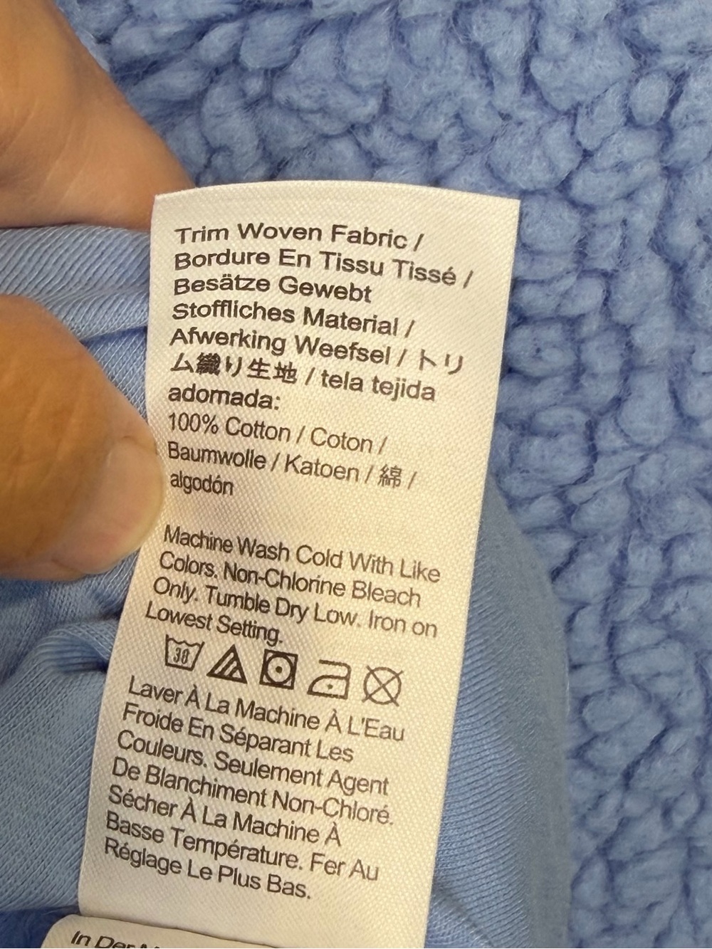 JC | NWT Soft Fountain Blue Teddy Coat Pockets Button Front Vegan Sherpa Jacket - Picture 13 of 15